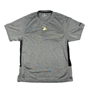 Army Black Knights Graphic T-Shirt Dri Fit Athletic Cut Size XL Gray